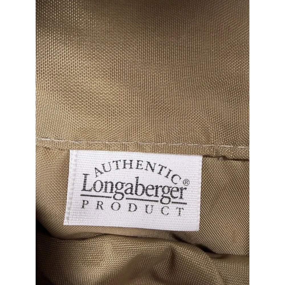 Vintage Longaberger Plaid Tote/Purse Shoulder Strap 2 Interior Pockets USA